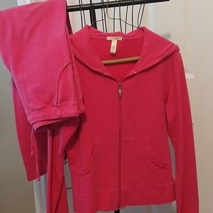 Pink jogging suit